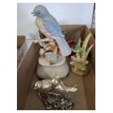 ASSORTED BIRD FIGURINES, MUSICAL, MISC