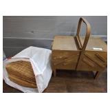 2 SEWING BASKETS