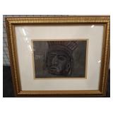 FRAMED TRIBAL STYLE PIRNT