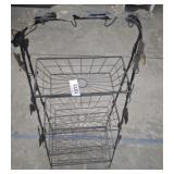 4 TIER METAL BASKET STORAGE SHELF