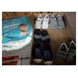 DIAPERS AND TODDLER SHOES