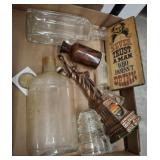MEDICINE BOTTLES, INSULATOR, MISC DCOR
