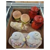 ANTIQUE AND VINTAGE SALT AND PEPPER SHAKES