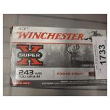 WINCHESTER 243 100 GRAIN 20 ROUNDS