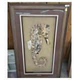 SEAHORSE 3 D SEA SHELL ART