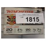 WINCHESTER 20 GA 7.5 SHOT SHELLS 25