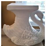 CHALK SWAN PLANT STAND 28 X 21