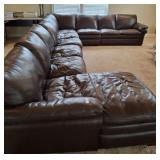 6BPC MODULAR LEATHER SOFA 184 X 124