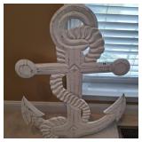 WOODEN CARVED ANCHOR 36 X 34