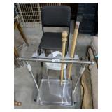 STAINLESS UTILITY RACK, CHAIR, STOOL **