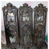 3 PC DECORATIVE MIRRORED ACCENT PCS 72IN **