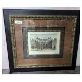 ITALIAN FRAMED AND MATTED SCENE 30X26 **