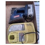 RYOBI CHARGER, SANDER WITH BATTERY