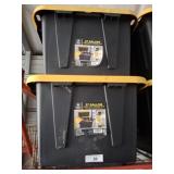 2 27 GALLON TOTES