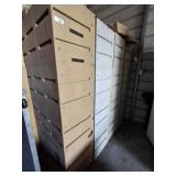 5 PC PLASTIC LOCKER SYSTEMS 54X72 FOR 4 AND