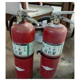 2 PC FIRE EXTINGUISHERS **