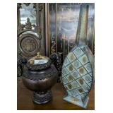 DECORATIVE URN AND VASE **
