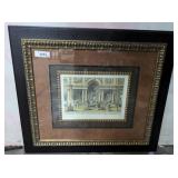 ITALIAN FRAMED AND MATTED SCENE 30X26 **