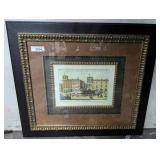 ITALIAN FRAMED AND MATTED SCENE 30X26 **