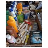 LOTIONS, RAZORS, BAND AIDS