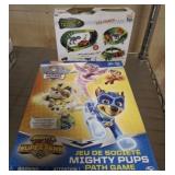 MIGHTY PUPS GAME AND DINOSAUR TRACK