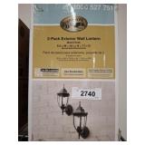 HAMPTON BAY WALL LANTERNS 2 PACK