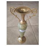 GREEN ONYX EWER 14 INCH