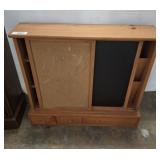HANGING WALL CABINET WITH CORK BOARD