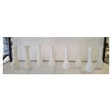 MILK GLASS BUD VASES