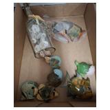 SHELL DCOR, TURTLES, FISH