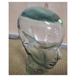 GLASS HEAD BUST