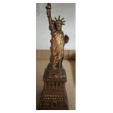 LADY LIBERTY BRASS BANK 10 INCH