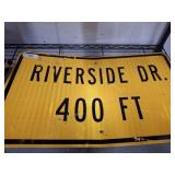RIVERSIDE DRIVE SIGN 26IN