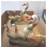 CERAMIC GOOSE FIGURINES, BRAZIL