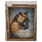 FRAMED CAT PRINT 20X24