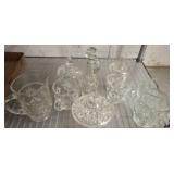PRESSED GLASS DECOR, CREUTS, MISC