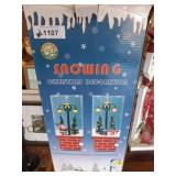 GROUP OF CHRISTMAS DCOR, SNOW MEN, ANIMATED