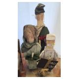 LIGHTED CAROLERS WOODEN DCOR 38IN