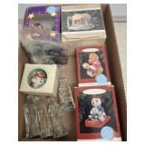 HALLMARK ORNAMENTS, ASSORTED FIGURINES