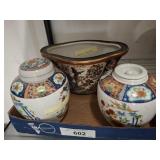 ORIENTAL GINGER JARS AND PLANR