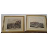 BACHELORS HALL HUNT SCENES PAIR