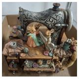SEWING MICE MUSICAL FIGURINE