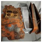 CAST INTAKE AND VALVE COVERS LOCATED BY CLOTHES
