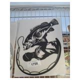 FISH LAZER CUT METAL SIGN