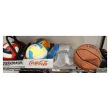 GROUP OF SPORTS BALLS, BOCCEE, MISC