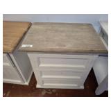 WOODEN TOP NIGHT STAND 24X16X23, NO PULLS