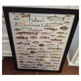 GREAT LAKES FISH PUZZLE 18X24