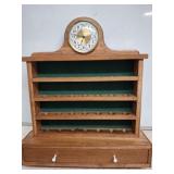 QUARTZ STYLECLOCK WITH WHAT NOT SHELF