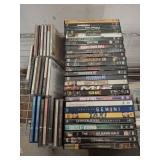 GROUP OF DVDS AND CDS