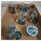 ASSORTED DOLPHIN FIGURINES